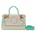 Cinderella (1950) - Gus and Jaq Bead Handle 7 Inch Faux Leather Crossbody Bag