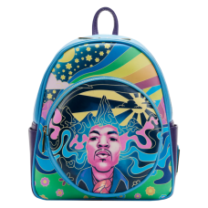 Jimi Hendrix - Psychedelic Landscape Glow in the Dark 11 Inch Faux Leather Mini Backpack