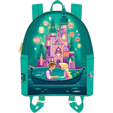 Disney Princess - Tangled Castle Glow in the Dark 10 inch Faux Leather Mini Backpack