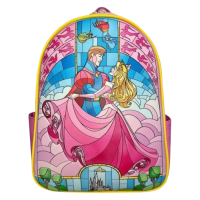 Disney Princess - Sleeping Beauty Stain Glass 12 Inch Faux Leather Mini Backpack