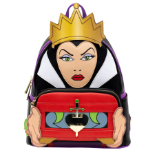 Snow White and The Seven Dwarfs (1937) - Evil Queen 10 Inch Faux Leather Mini Backpack