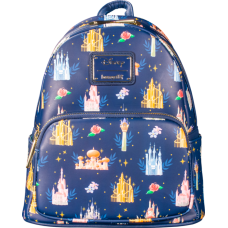Disney Princess - Castles 10 Inch Faux Leather Mini Backpack