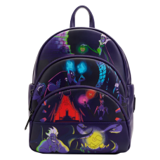 Disney Villains - Glow in the Dark 10 Inch Faux Leather Mini Backpack