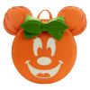 Disney - Minnie Mouse Pumpkin Glow in the Dark 10 Inch Faux Leather Mini Backpack