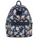 Snow White and the Seven Dwarfs (1937) - Floral Watercolor 10 Inch Faux Leather Mini Backpack