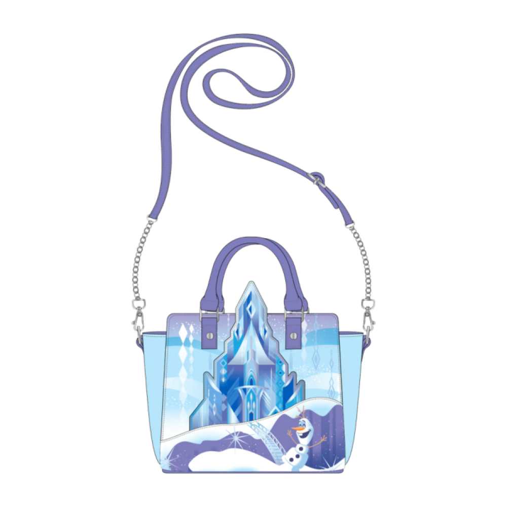 Disney Princess - Frozen Castle 9 Inch Faux Leather Crossbody Bag