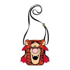 Winnie the Pooh - Tigger Vampire Cosplay Glow in the Dark 8 Inch Faux Leather Passport Bag