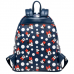 Disney - Minnie Mouse Polka Dots Blue 10 Inch Faux Leather Mini Backpack