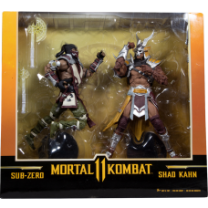 Mortal Kombat 11 - Sub-Zero vs. Shao Khan 7 Inch Scale Action Figure 2-Pack