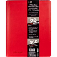 Ultra Pro - Red Premium Leatherette 9-Pocket PRO-Binder