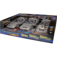 Back to the Future - DeLorean 1/24th Die-Cast Trilogy (Set of 3)