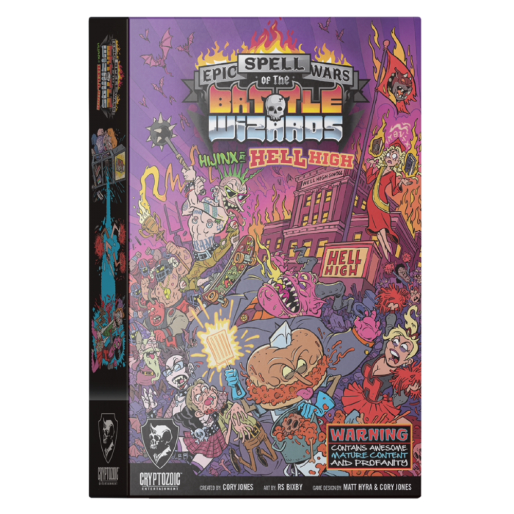 Epic Spell Wars of the Battle Wizards - Hijinx at Hell High Board Game