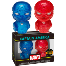 The Avengers - Captain America Red & Blue XS Hikari Vinyl Figure 2-Pack