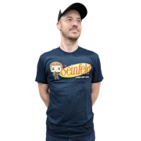 Seinfeld - A Show About Nothing Pop! Tees Unisex Navy T-Shirt 3X Large