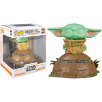 Star Wars: The Mandalorian - Grogu Using The Force Deluxe Pop! Vinyl Figure with Light & Sound