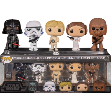 Star Wars - Darth Vader, Stormtrooper, Chewbacca, Princess Leia and Luke Skywalker Pop! Vinyl Figure 5-Pack (2022 Galactic Convention Exclusive)