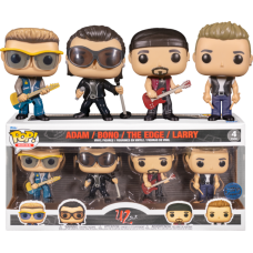 U2 - Bono, Larry, Edge & Adam Zoo TV Pop! Vinyl Figure 4-Pack