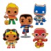 DC Super Heroes - Gingerbread Batman, Aquaman, Superman, The Flash and Wonder Woman Pop! Vinyl Figure 5-Pack