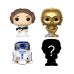 Star Wars - Princess Leia, R2-D2, C-3PO & Mystery Bitty Pop! Vinyl Figure 4-Pack