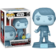 Star Wars Episode VI: Return of the Jedi - Holographic Luke Skywalker 40th Anniversary Glow-in-the-Dark Pop! Vinyl Figure