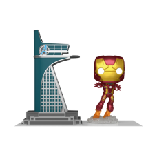 Avengers: Infinity Saga - Avengers Tower & Iron Man Glow-in-the-Dark Pop! Town Vinyl Figure