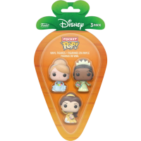 Disney Princess - Tiana, Belle & Cinderella Pocket Pop! 3-Pack