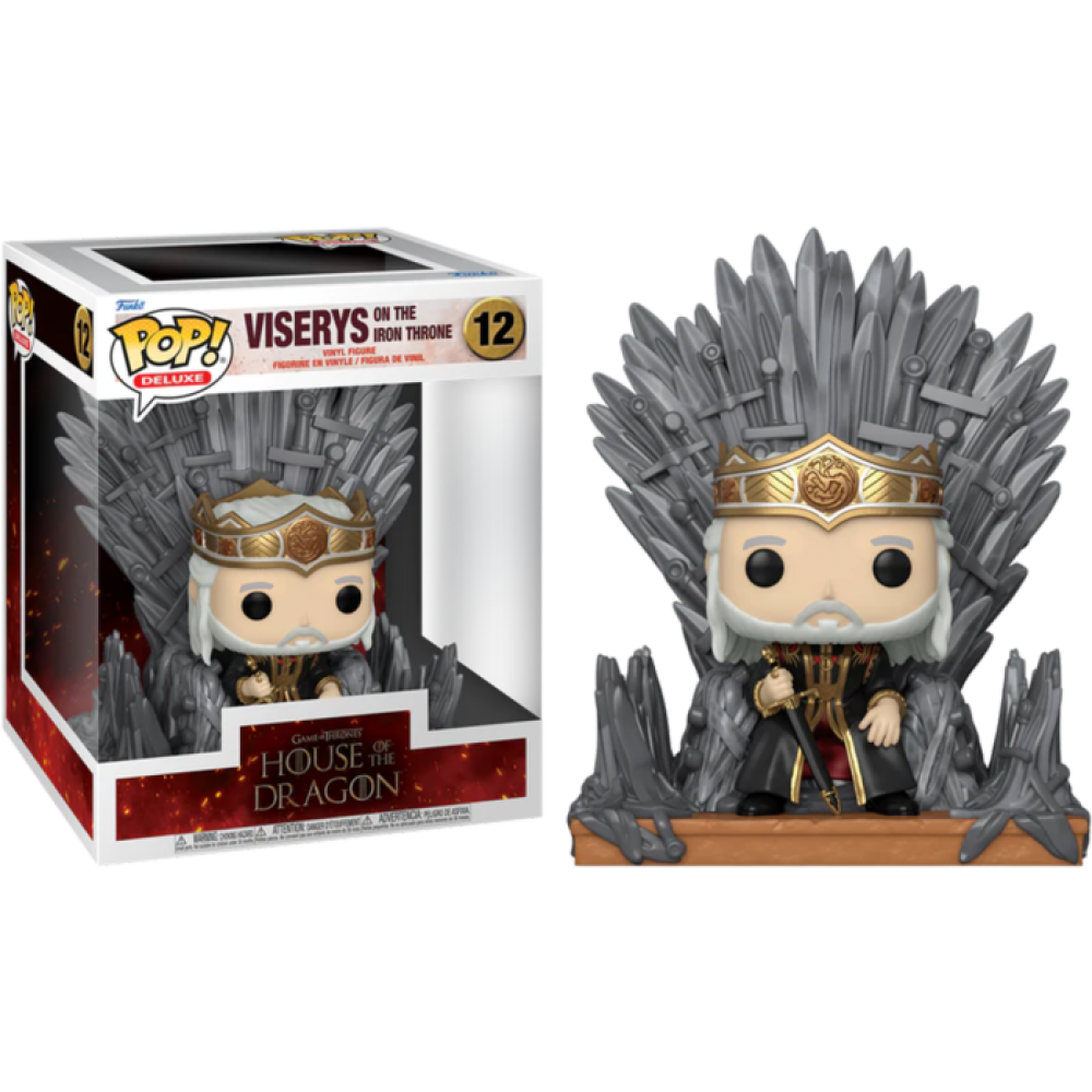 Game of Thrones: House of the Dragon - Viserys on the Iron Throne Pop! Deluxe Vinyl Figure