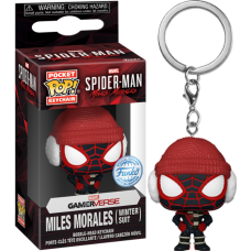 Spider-Man: Miles Morales - Miles Morales (Winter Suit) Pocket Pop! Keychain