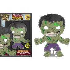 Marvel Zombies - Zombie Hulk Glow-in-the-Dark 4 inch Enamel Pop! Pin