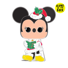 Mickey Mouse - Minnie Mouse Holiday Glow Enamel Pop! Pin