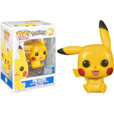 Pokemon - Pikachu Sitting Diamond Glitter Pop! Vinyl Figure (2021 Fall Convention Exclusive) 