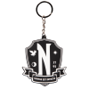 Wednesday - Nevermore Crest Keychain