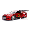 Power Rangers - Red Ranger with 2009 Nissan GT-R R35 1/24th Scale Hollywood Rides Die-Cast Vehicle Replica