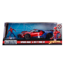 Spider-Man - 2017 Ford GT with Spider-Man 1/24th Scale Hollywood Rides Die-Cast Vehicle