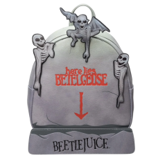 Beetlejuice - Tombstone Glow in the Dark 8 inch Faux Leather Mini Backpack