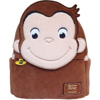 Curious George - George Plush Cosplay 10 inch Faux Leather Mini Backpack