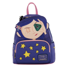 Coraline - Stars Cosplay Glow in the Dark 10 inch Faux Leather Mini Backpack