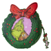 Dr. Seuss - The Grinch Wreath Lenticular 9 inch Faux Leather Crossbody Bag