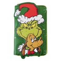 Dr. Seuss - The Grinch Santa Cosplay 4 inch Faux Leather Zip-Around Wallet