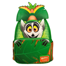 Madagascar - King Julien Cosplay Glow in the Dark 10 inch Faux Leather Mini Backpack