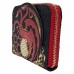 Game of Thrones: House of the Dragon - House Targaryen Sigil 4 inch Faux Leather Zip-Around Wallet