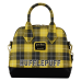 Harry Potter - Hufflepuff Varsity Plaid 8 inch Faux Leather Crossbody Bag