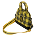 Harry Potter - Hufflepuff Varsity Plaid 8 inch Faux Leather Crossbody Bag