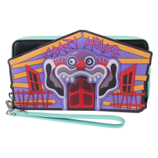 Killer Klowns from Outer Space - Glow in the Dark 4 inch Faux Leather Zip-Around Wristlet