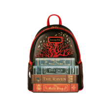 Edgar Allan Poe - Public Domain Literary Horror Books 10 inch Faux Leather Mini Backpack