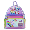 Lisa Frank - Holographic Glitter Color Block 10 inch Faux Leather Mini Backpack