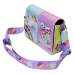 Lisa Frank - Holographic Glitter Color Block 5 inch Faux Leather Crossbody Bag
