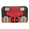 Marvel - Deadpool Metallic Cosplay 4 inch Faux Leather Zip-Around Wallet