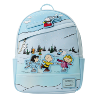 Peanuts - Charlie Brown Ice Skating 10 inch Faux Leather Mini Backpack