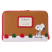 Peanuts - Snoopy Gingerbread Wreath Scented 4 inch Faux Leather Zip-Around Wallet